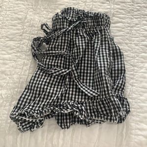 Gingham Paperbag Shorts